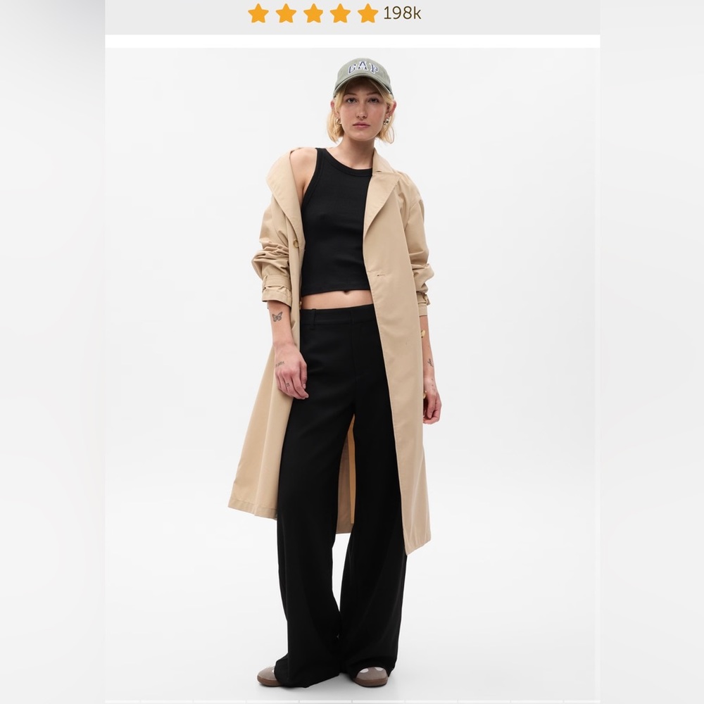 GAP High Rise Wide-Leg Trousers
12 Long | black NWT